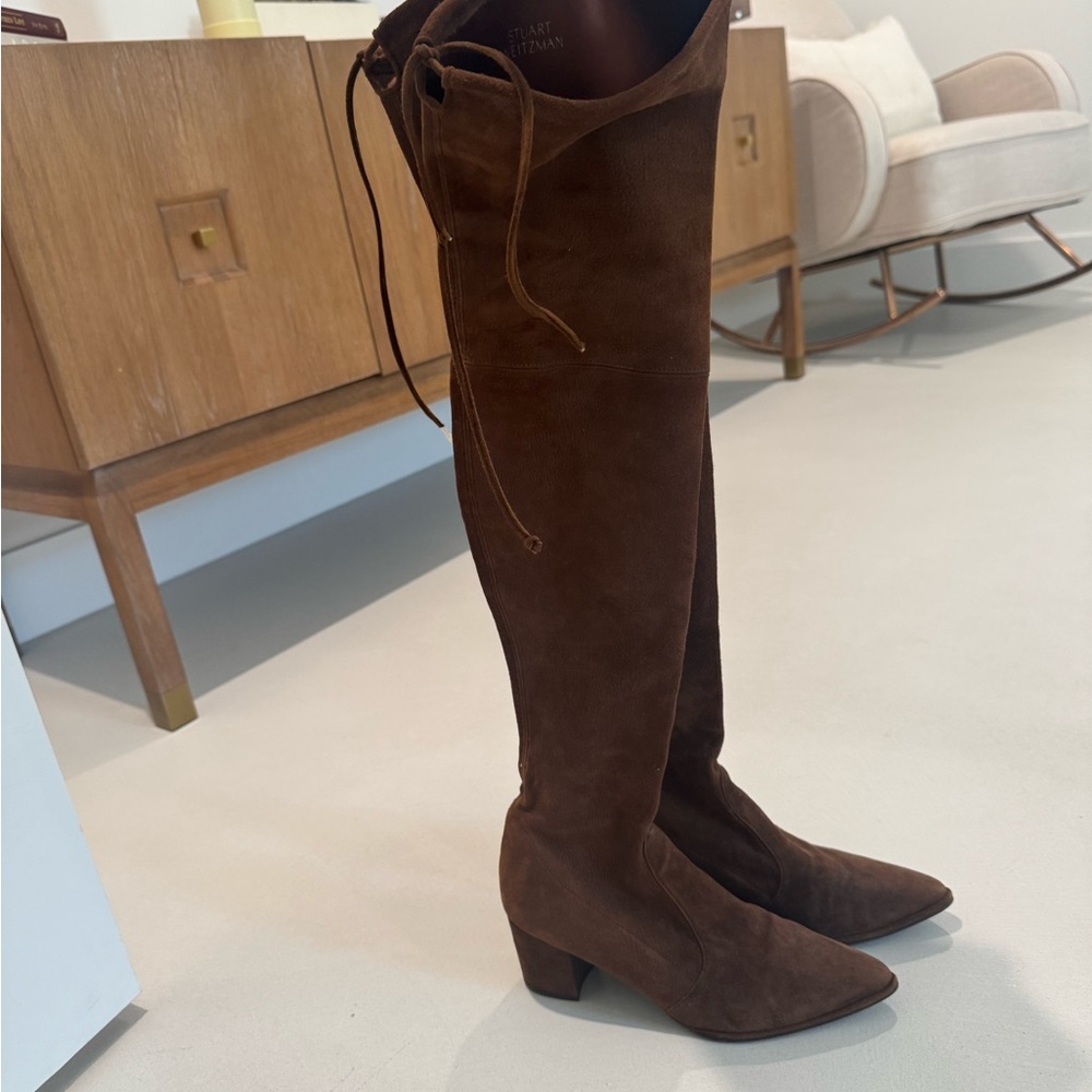 Stuart Weitzman Chocolate Over-the-Knee Boots